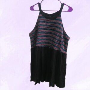 Torrid Item# 17722567 Smocked Halter Top - Crinkle Gauze in black, blue and pink